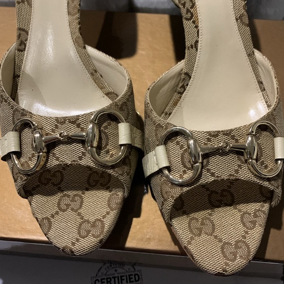 Gucci Monogram High Heels - Picture 7 of 9